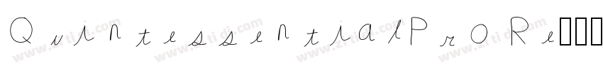 QuintessentialPro Re字体转换